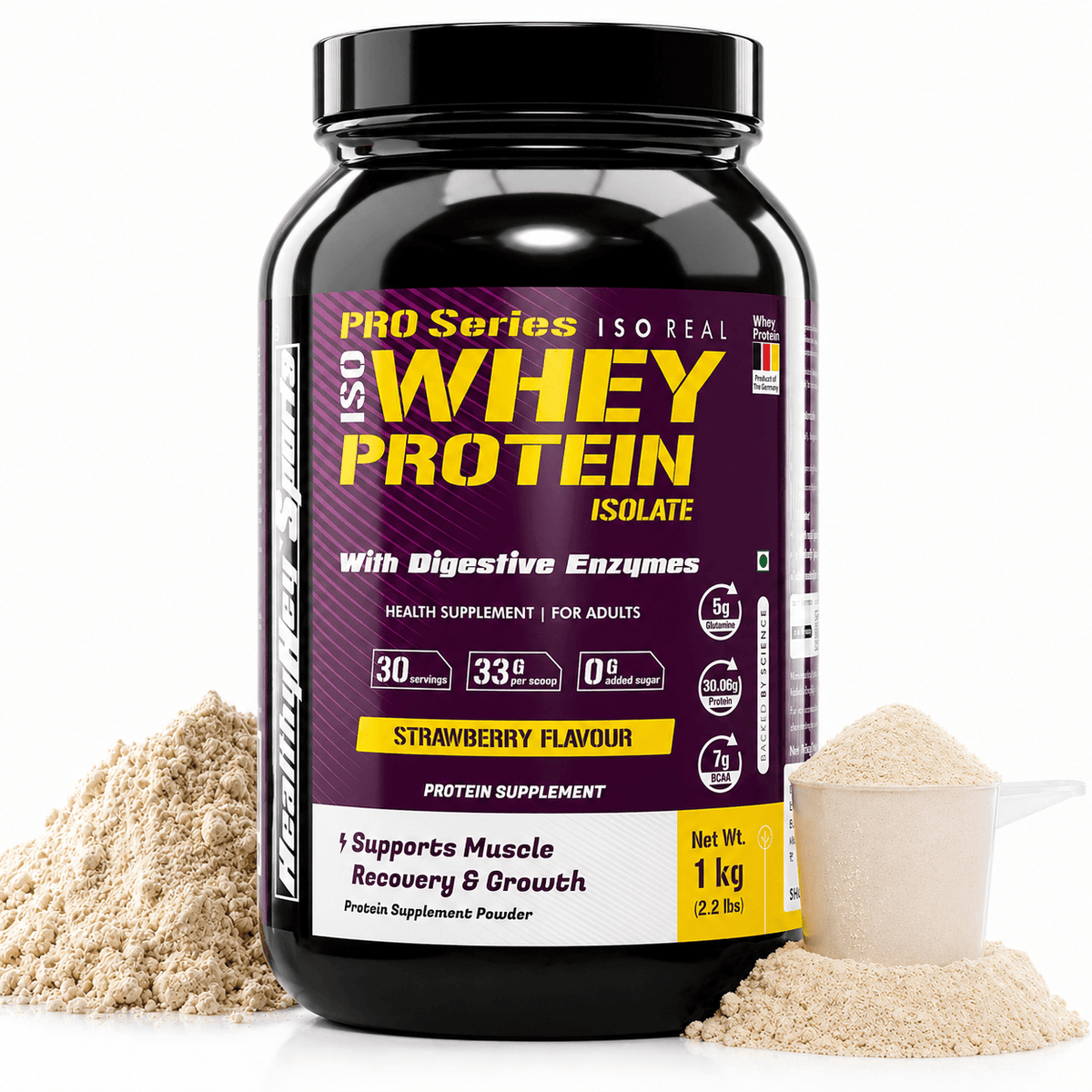 ISO Whey Protein - ISOReal - Sourced from Germany - 90% Protein