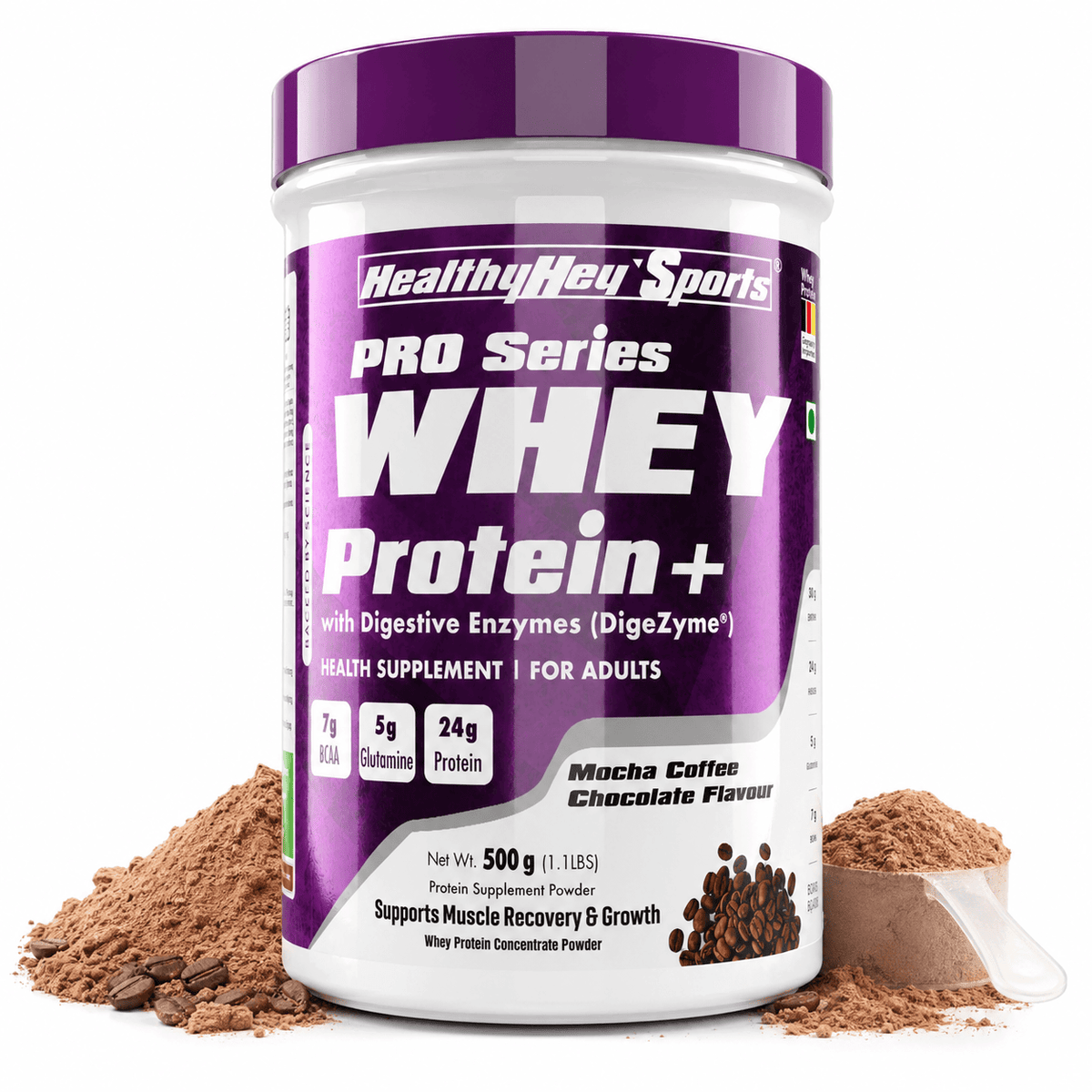 Whey Protein Concentrate - 80% Protein with Digestive Enzymes