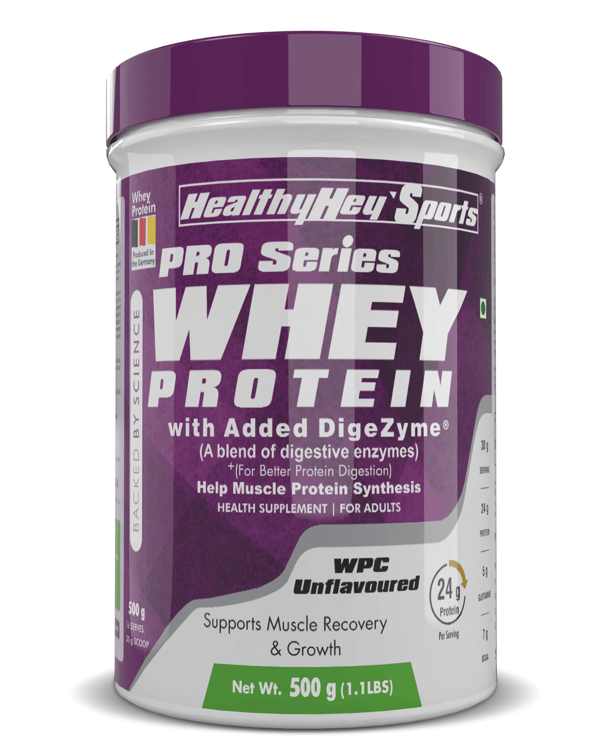 Whey Protein Concentrate - 80% Protein with Digestive Enzymes