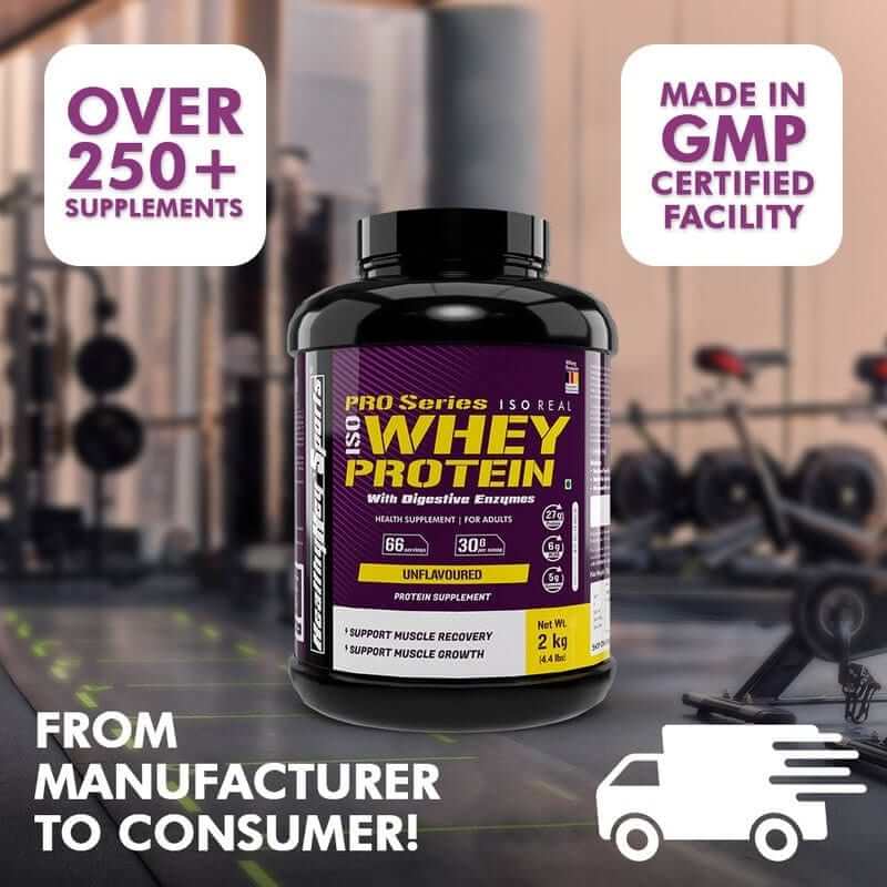 ISO Whey Protein - ISOReal - Sourced from Germany - 90% Protein