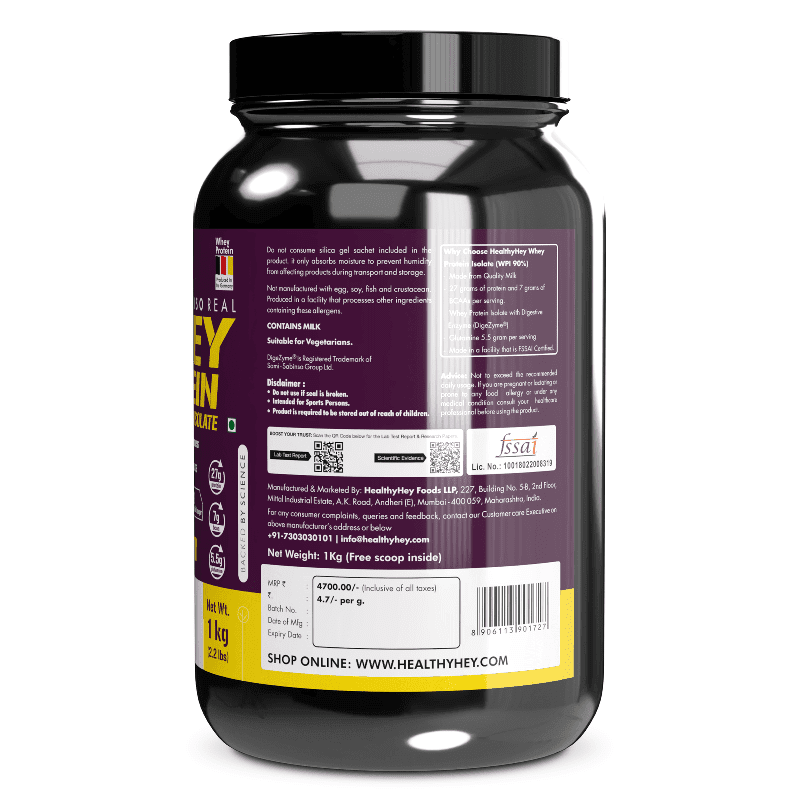 ISO Whey Protein - ISOReal - Sourced from Germany - 90% Protein
