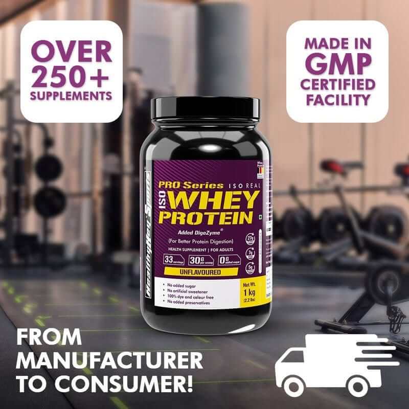 ISO Whey Protein - ISOReal - Sourced from Germany - 90% Protein