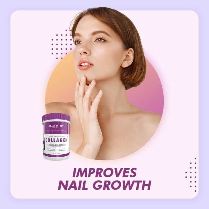 Pure Collagen Powder | Collagen Supplement for Glowing Skin | Pure Hydrolysed Collagen Powder for Women and Men | Unflavoured-250 gm