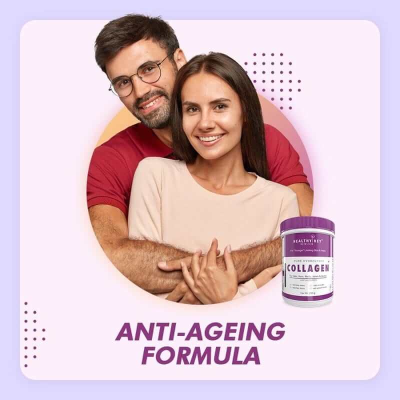 Pure Collagen Powder | Collagen Supplement for Glowing Skin | Pure Hydrolysed Collagen Powder for Women and Men | Unflavoured-250 gm