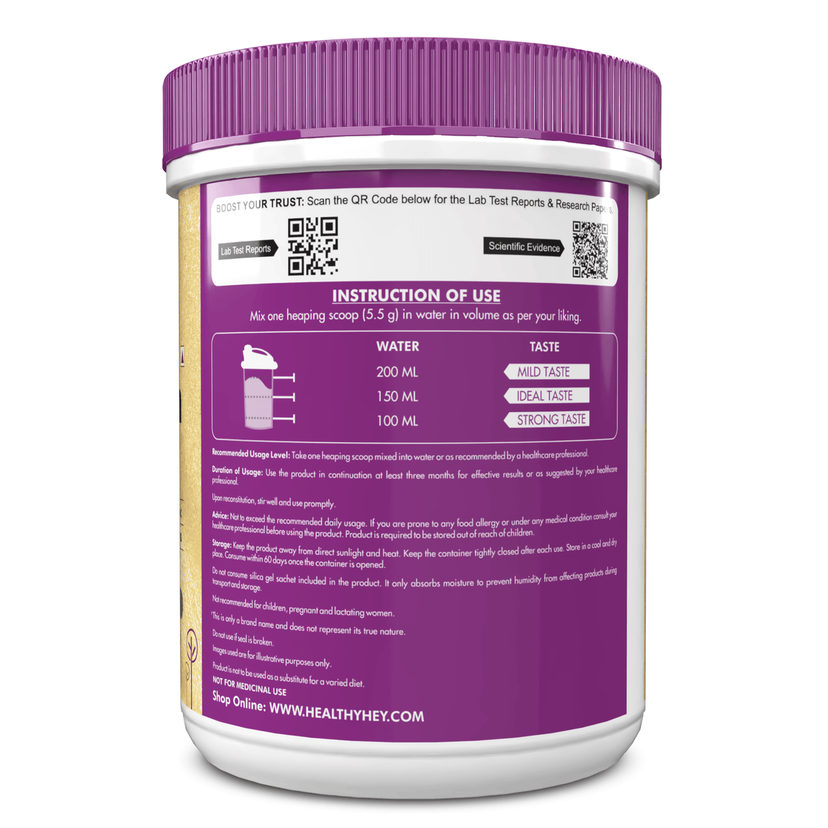 Skin Glow-n-Shine Collagen Powder 200g | Hydrolysed Collagen for Women and Men with Hyaluronic Acid, Biotin and Vitamin C for Healthy Skin, Hair and Nails