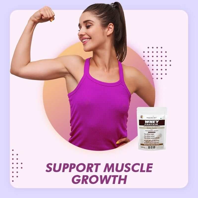 Whey Protein Concentrate - 80% Protein with Digestive Enzymes