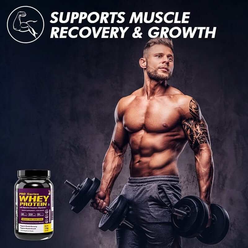 Whey Protein Concentrate - 80% Protein with Digestive Enzymes