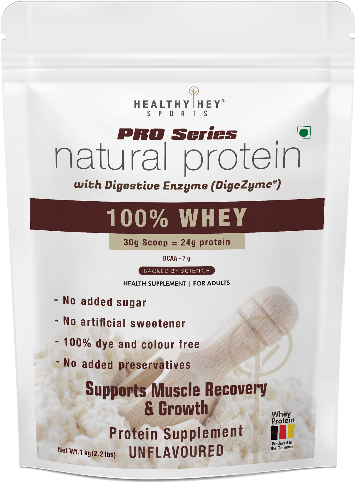 Whey Protein Concentrate - 80% Protein with Digestive Enzymes
