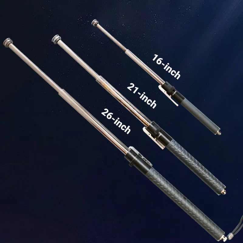 Baton | Safe Hiking Heavy Metal Stick Rod | Automatic Retractable Hiking Stick - Enhanced Self-Defense Rod | Unique Model Available only on Indian Slingshot