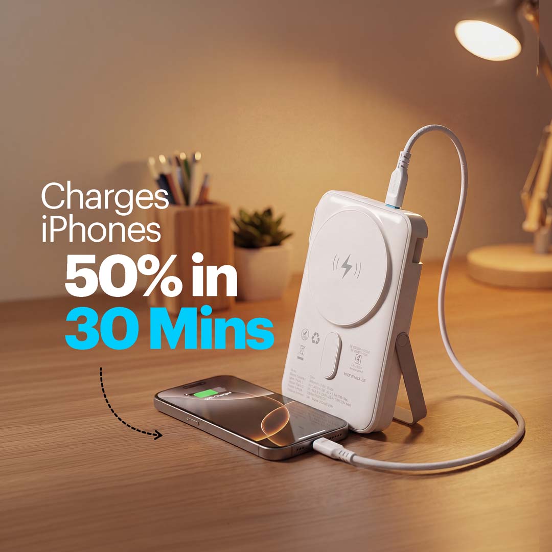 Omni 10000mAh Magnetic Wireless Powerbank with Apple Watch Charging
