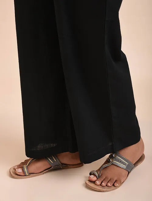 Black Kala Cotton Palazzo