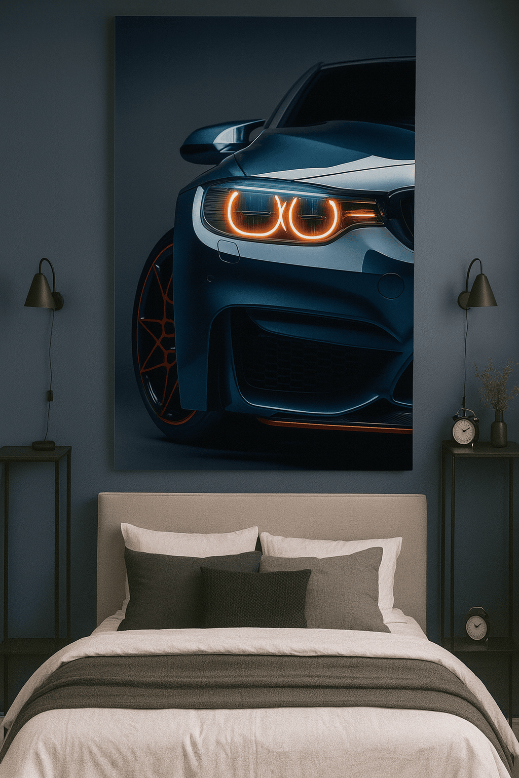 Inferno Halo BMW – Premium Neon Car Wall Art Neonsignsindia