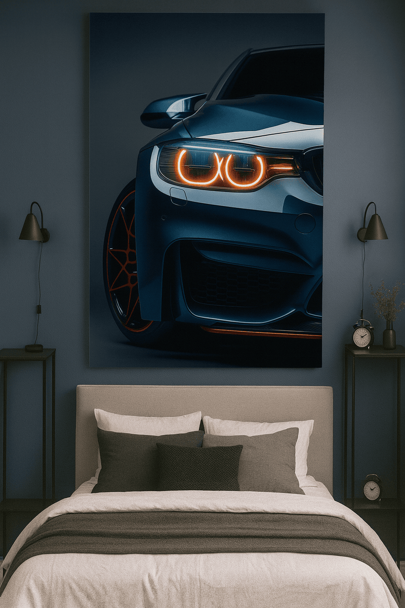 Inferno Halo BMW – Premium Neon Car Wall Art Neonsignsindia