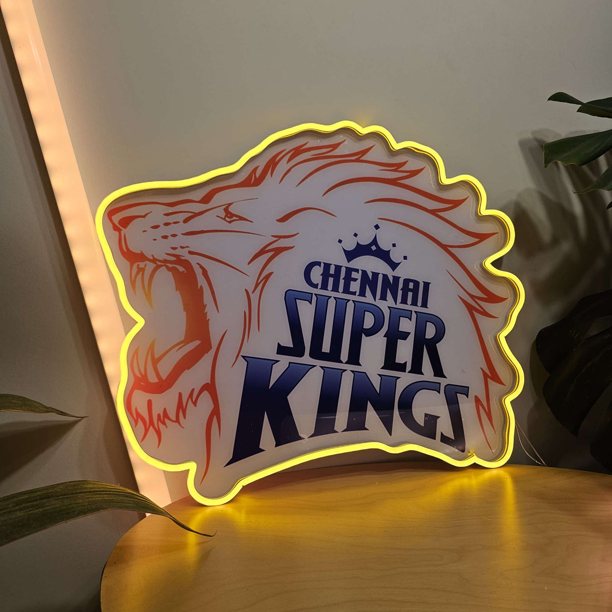 IPL Cricket Csk Chennai Super Kings Uv Print Neon Neonsignsindia