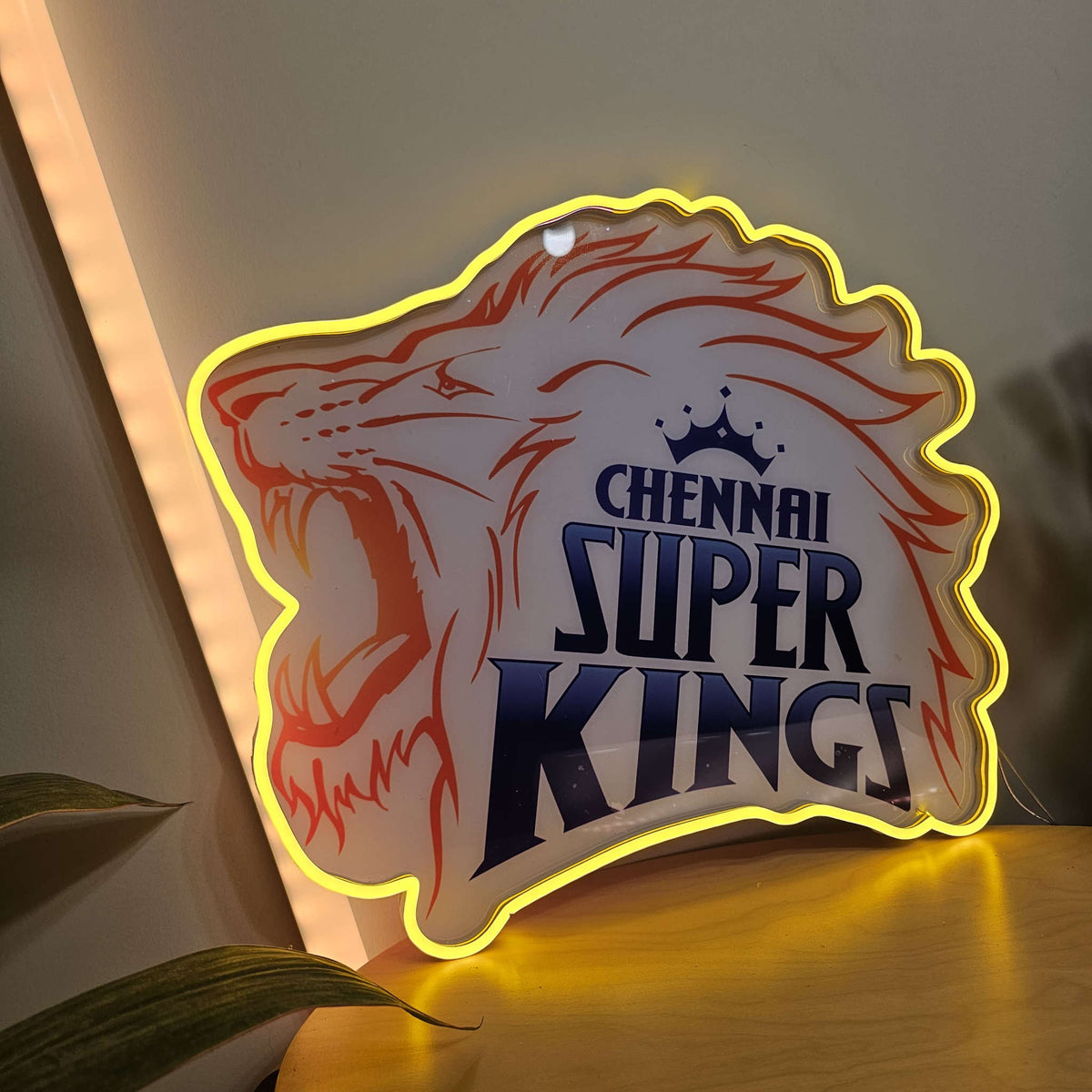 IPL Cricket Csk Chennai Super Kings Uv Print Neon Neonsignsindia