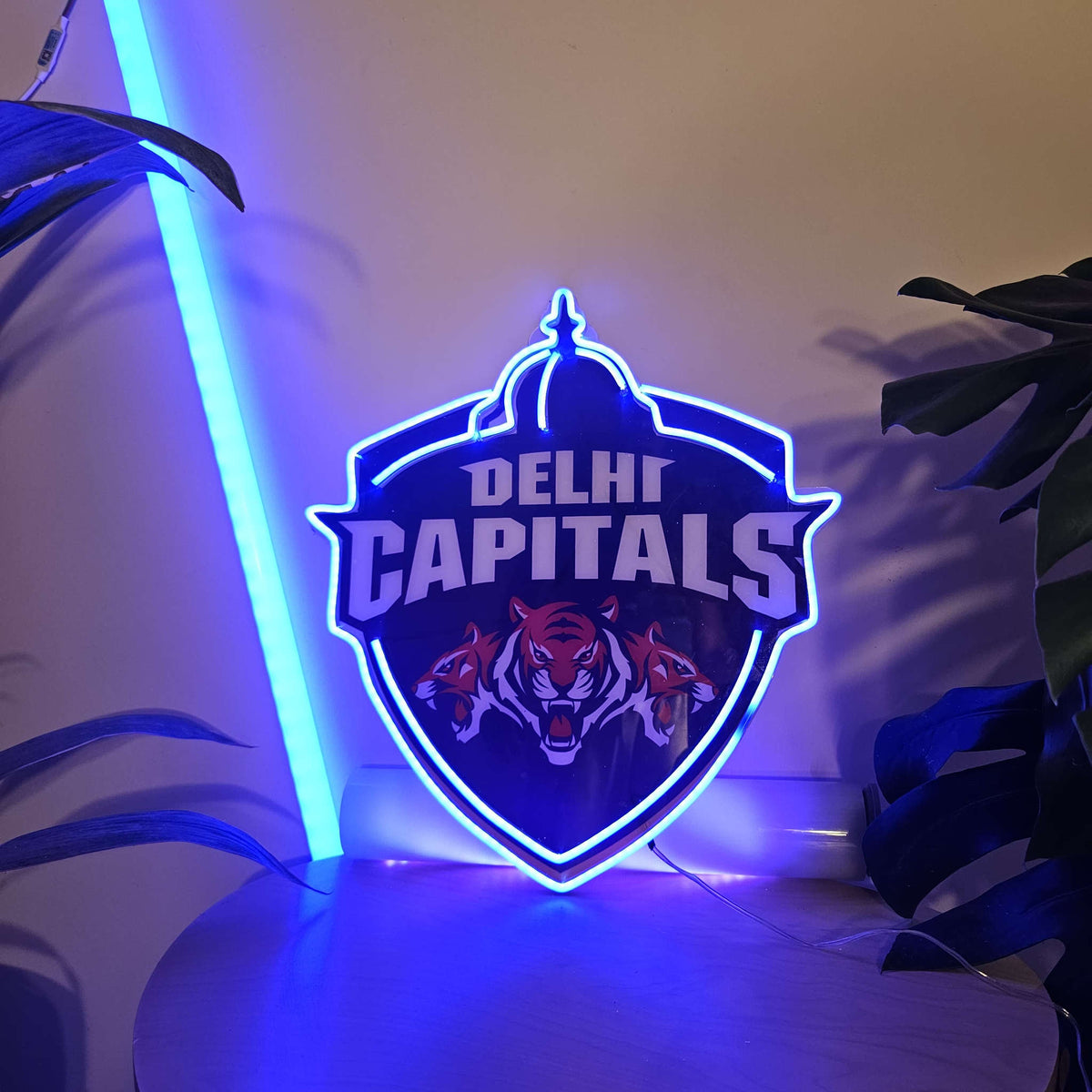 IPL Cricket Logo Delhi Capitals Uv Print Neon Neonsignsindia
