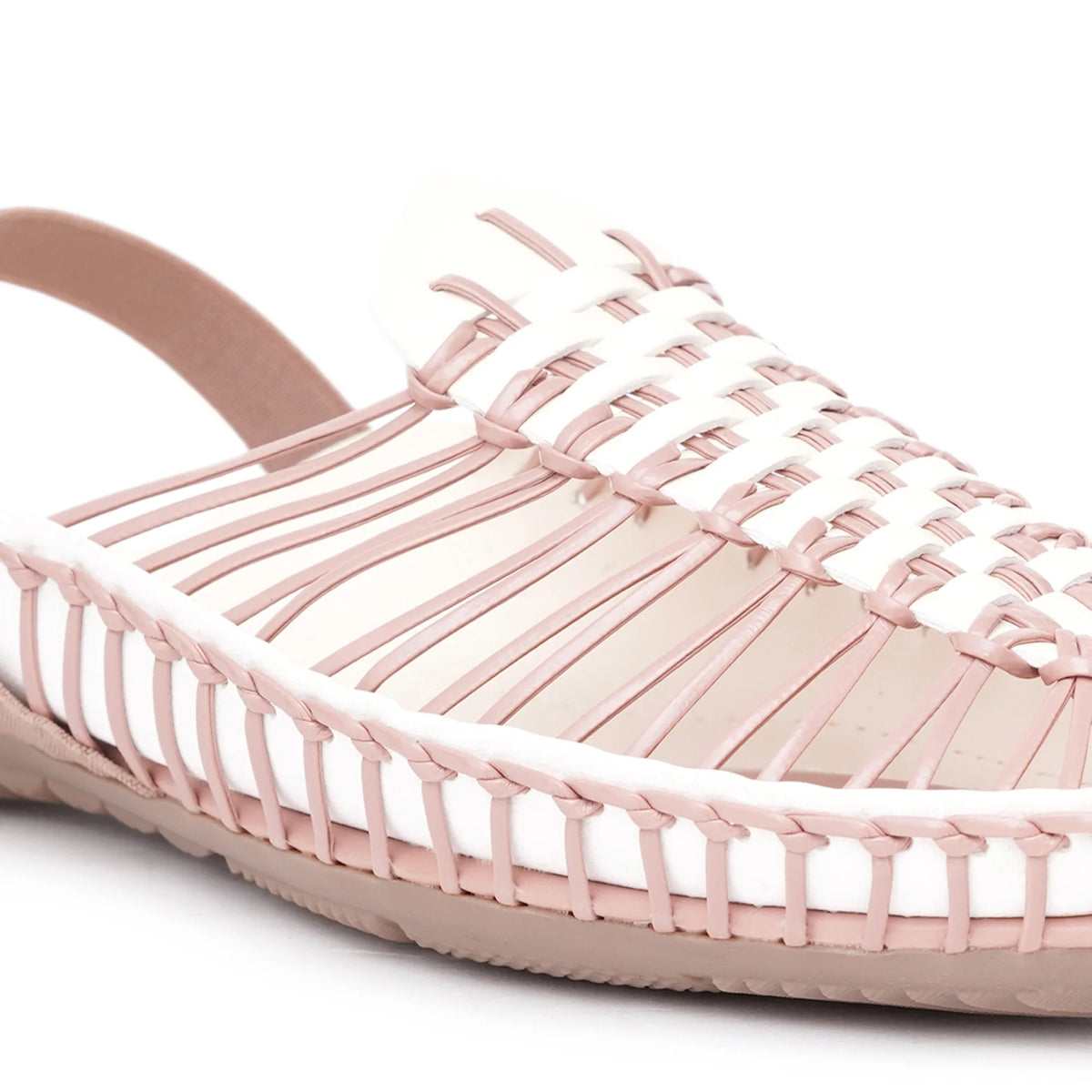 Peach-Cream Handcrafted Clogs-6