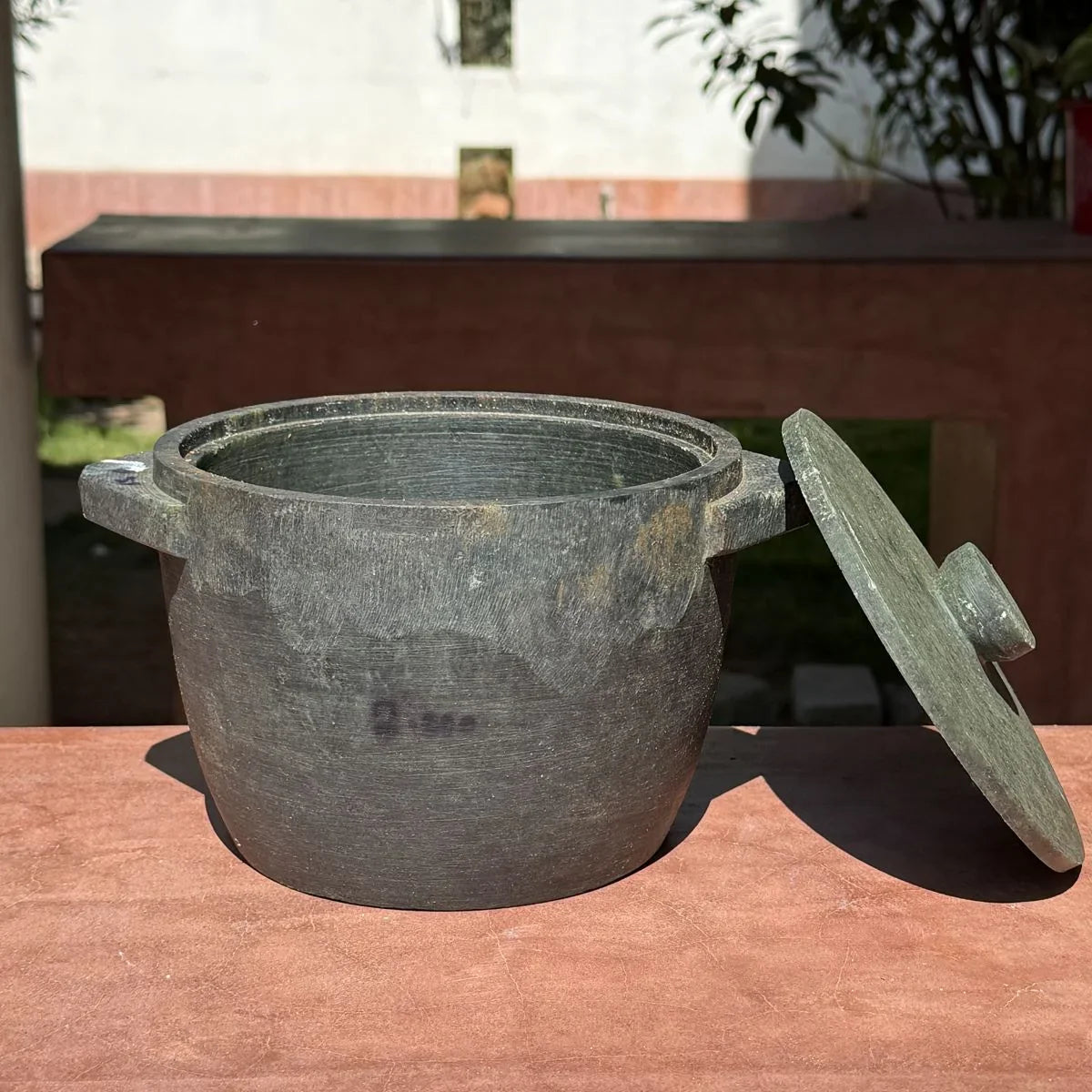 Soapstone Cookware Kalchatti With Lid (Treated)-6