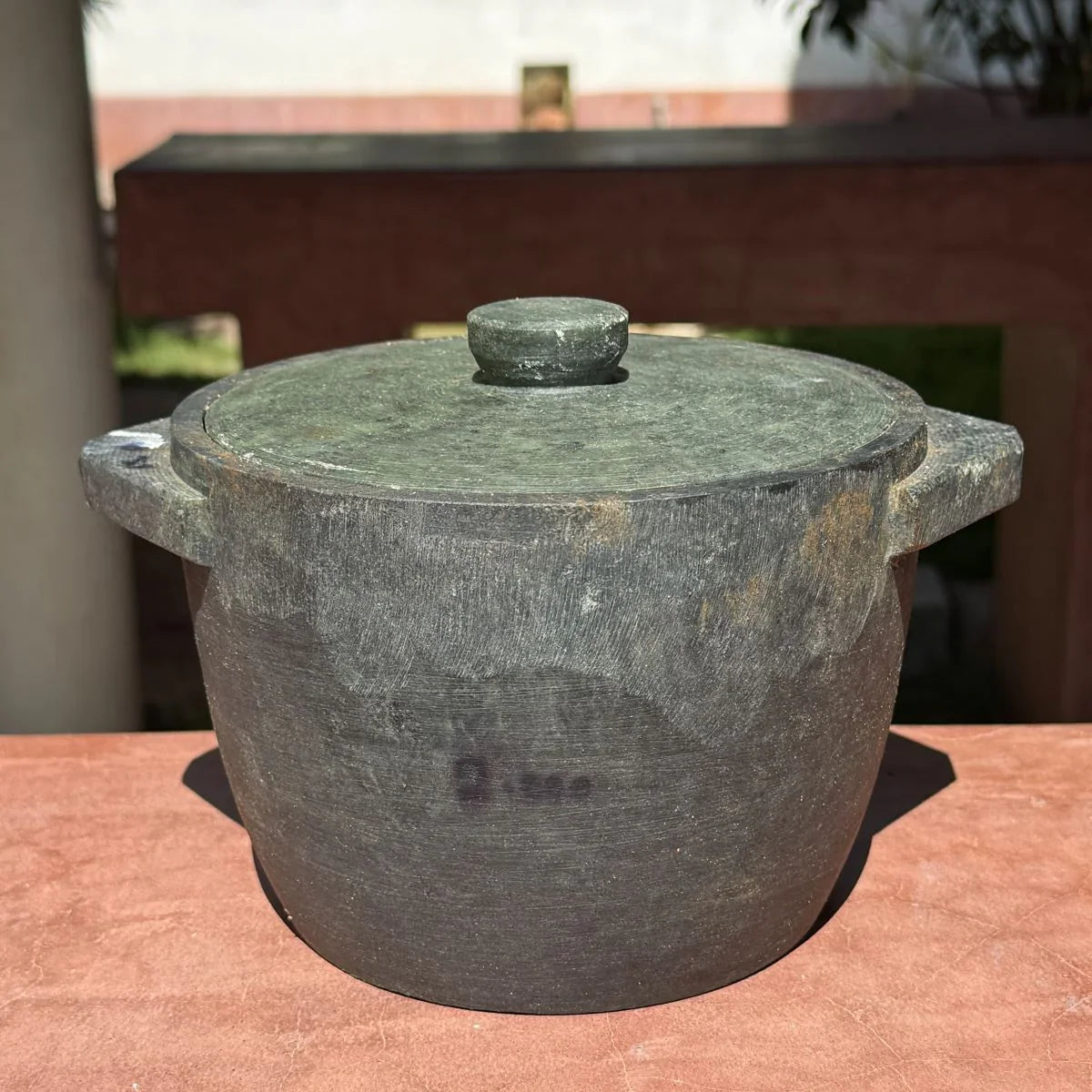 Soapstone Cookware Kalchatti With Lid (Treated)-5