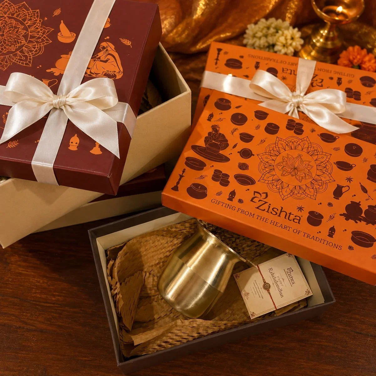 Kansa Lota inside a Gift Box-Zishta Festival Gifts
