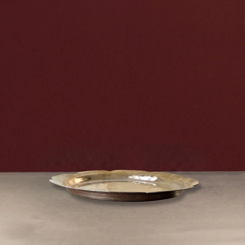 Kansa Thali Dinner Plate-Zishta Traditional Dinnerware