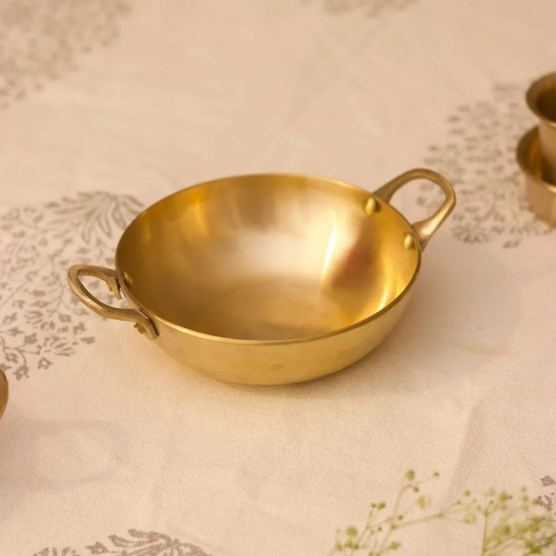 Kansa Tulsi Serveware  Kadai-2