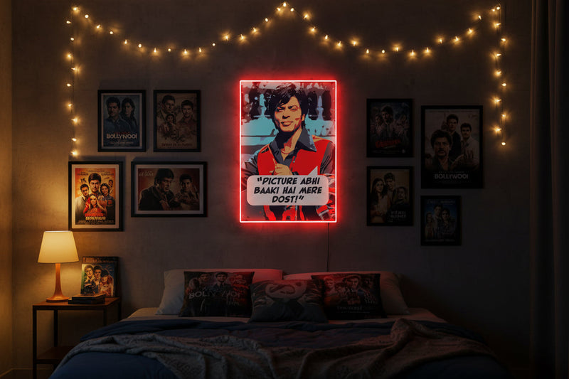 “King Khan Pop Art Neon Sign” Neonsignsindia