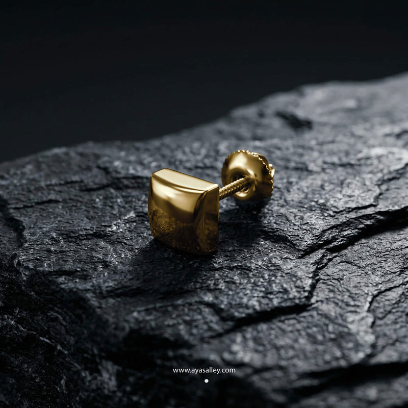 Kruze Stud Earring (Single Stud) | 925 Sterling Silver, AAAA Grade Cubic Zirconia & Glossy Finish