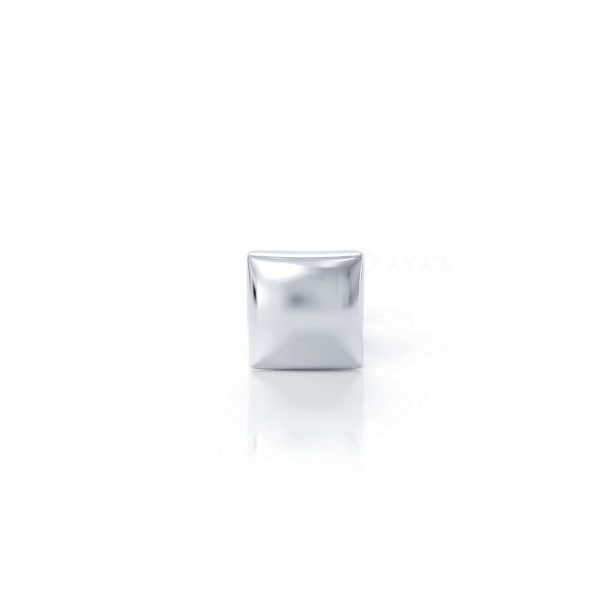 Kruze Stud Earring (Single Stud) | 925 Sterling Silver, AAAA Grade Cubic Zirconia & Glossy Finish