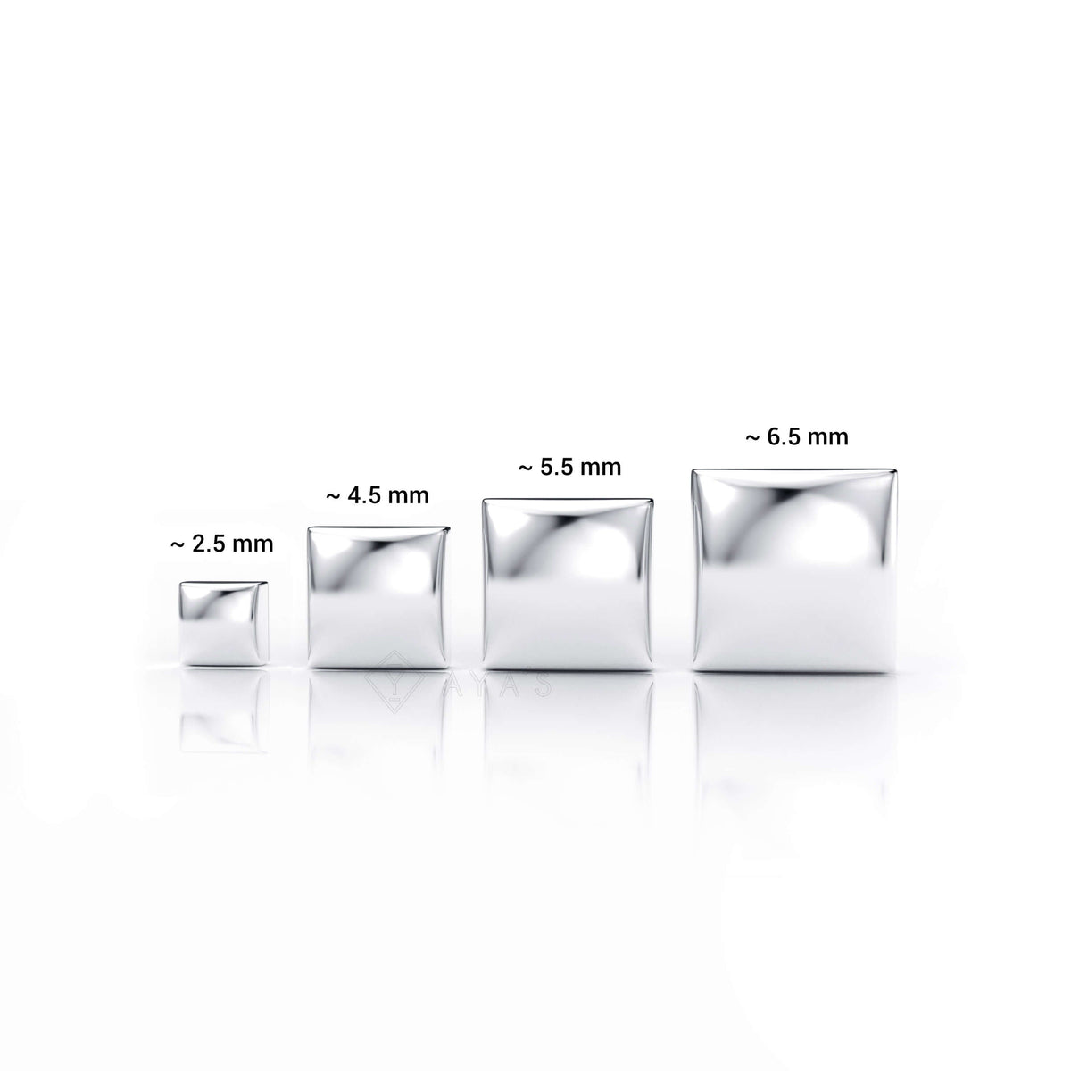 Kruze Stud Earring (Single Stud) | 925 Sterling Silver, AAAA Grade Cubic Zirconia & Glossy Finish