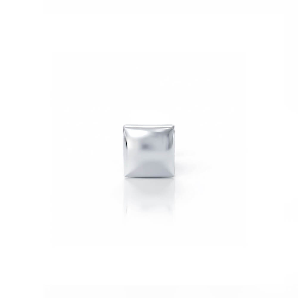 Kruze Stud Earring (Single Stud) | 925 Sterling Silver, AAAA Grade Cubic Zirconia & Glossy Finish