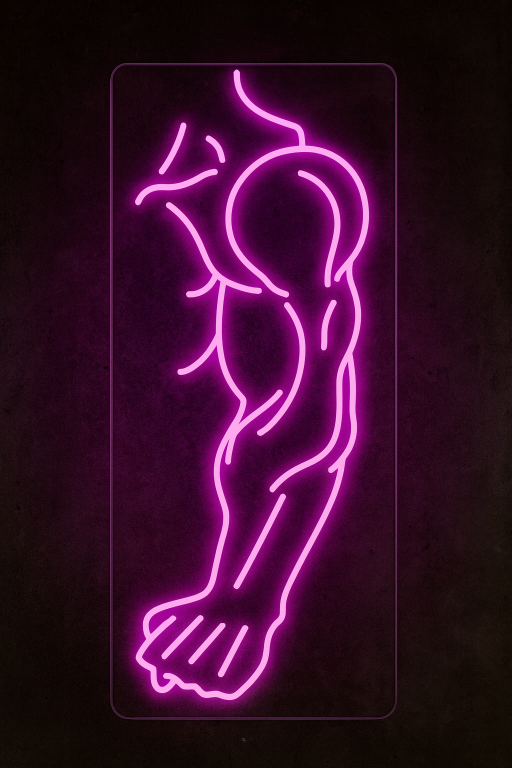 lex Arm Neon Sign – Muscle LED Light for Gym & Fitness Decor Neonsignsindia