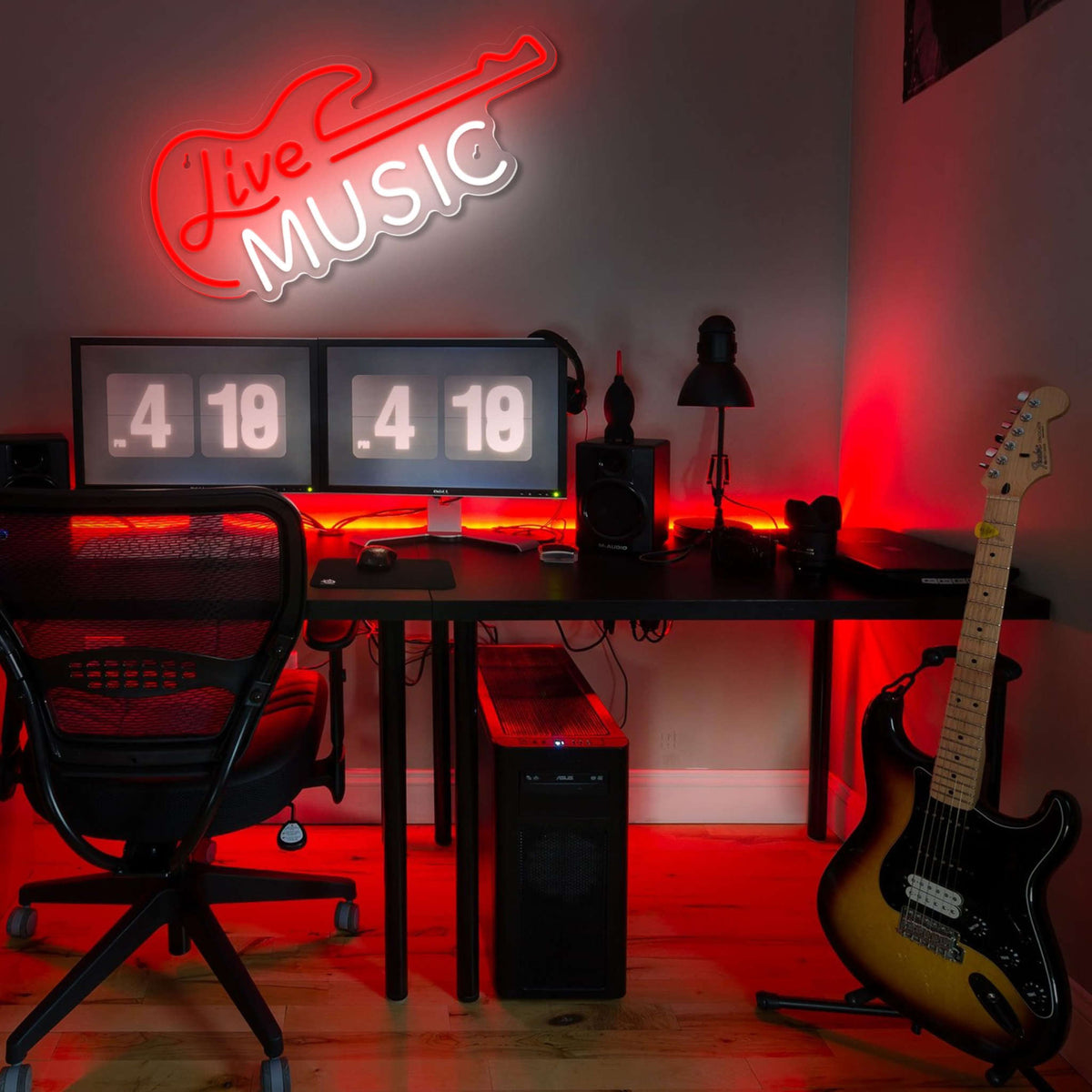Live Music Neon Sign (10x16 inches) Neonsignsindia