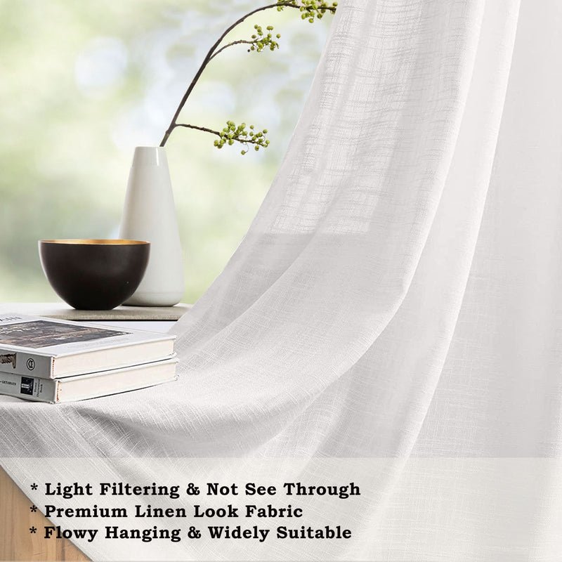 Fort Absolute - White Loop Sheer Curtain-5