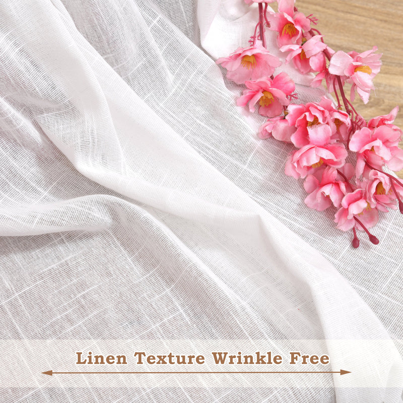 Fort Absolute - White Loop Sheer Curtain-6
