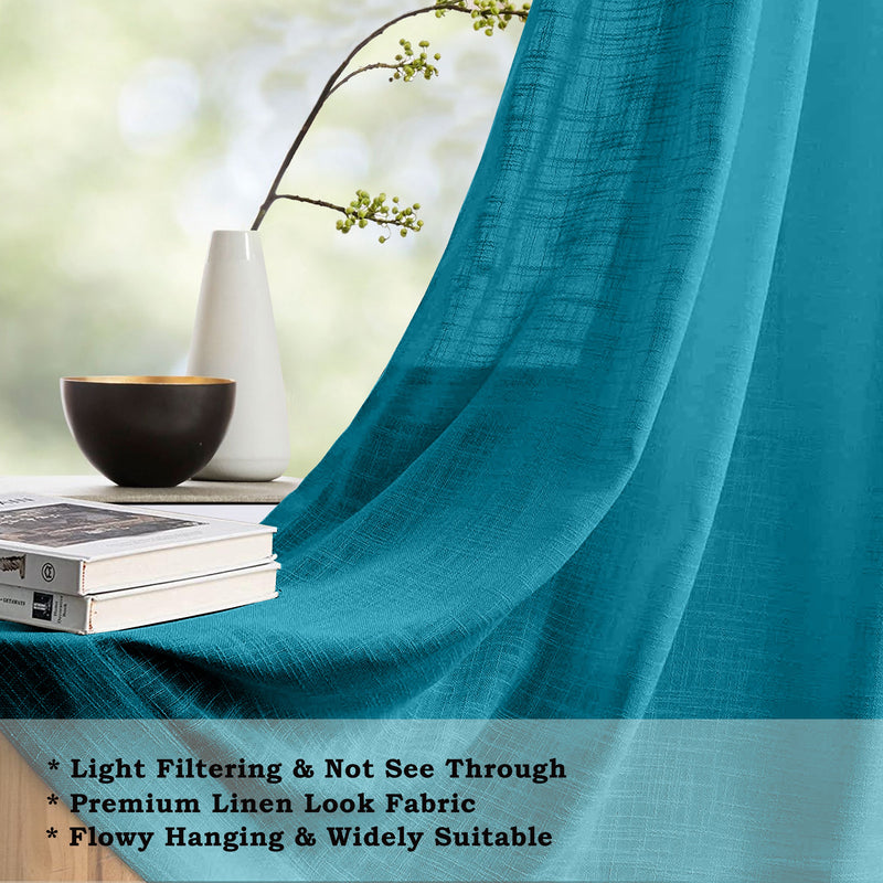 Fort Absolute - Blue Loop Sheer Curtain-5