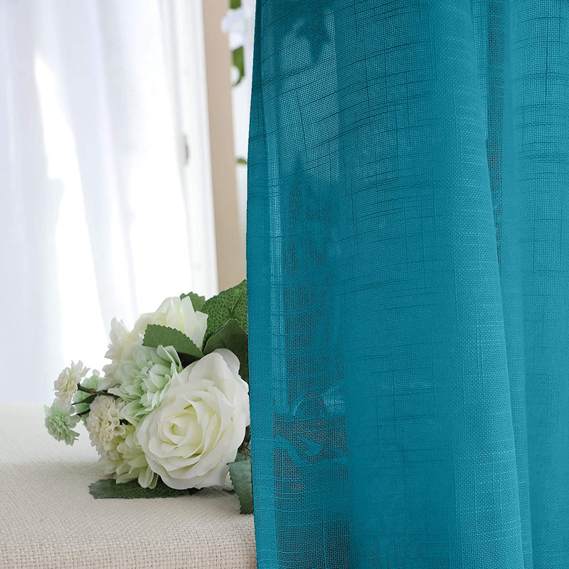Fort Absolute - Blue Loop Sheer Curtain-3