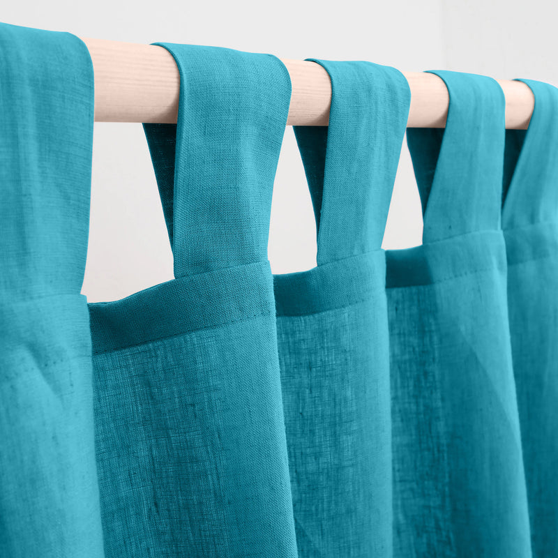 Fort Absolute - Blue Loop Sheer Curtain-2
