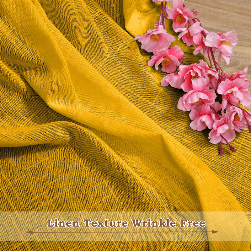 Fort Absolute - Yellow Loop Sheer Curtain-6