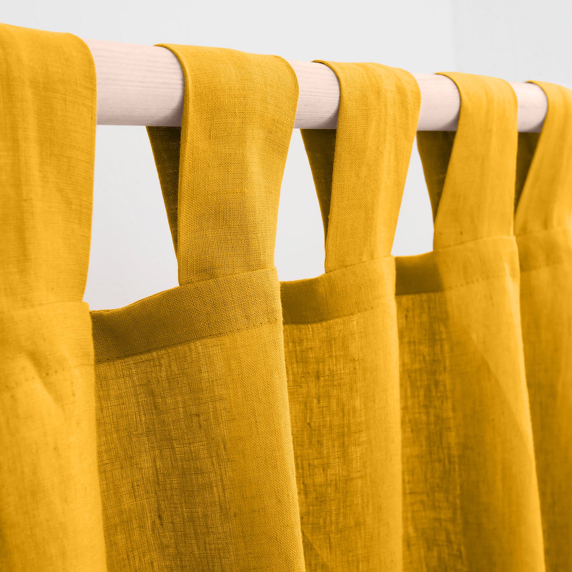 Fort Absolute - Yellow Loop Sheer Curtain-2