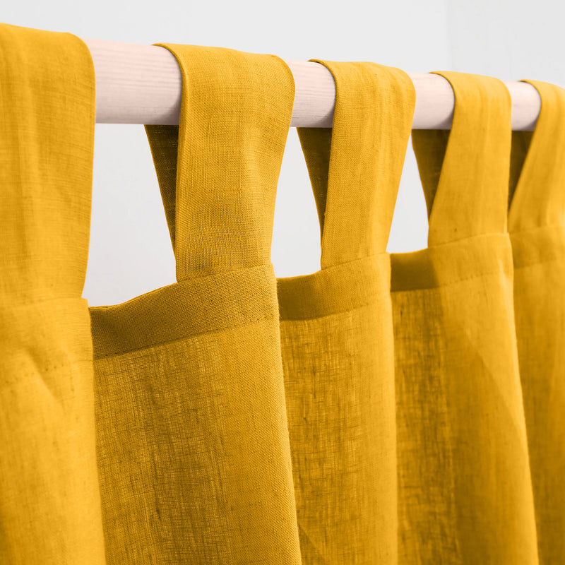 Fort Absolute - Yellow Loop Sheer Curtain-2