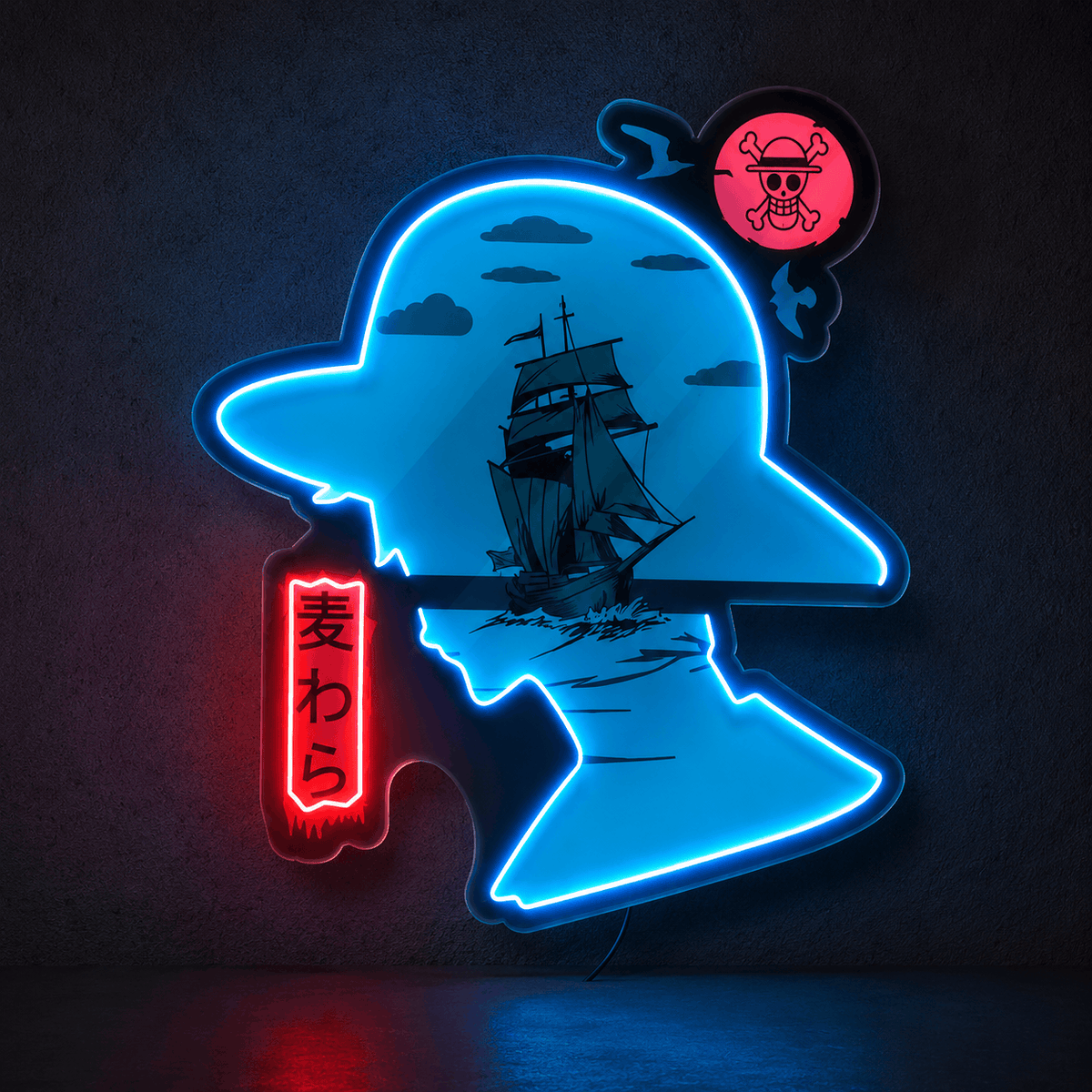 Luffy One Piece Neon Sign Neonsignsindia