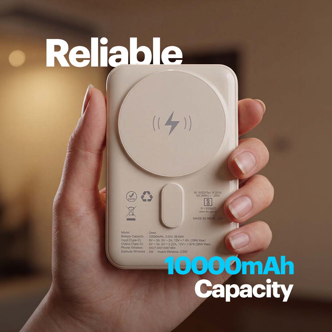 Omni 10000mAh Magnetic Wireless Powerbank with Apple Watch Charging