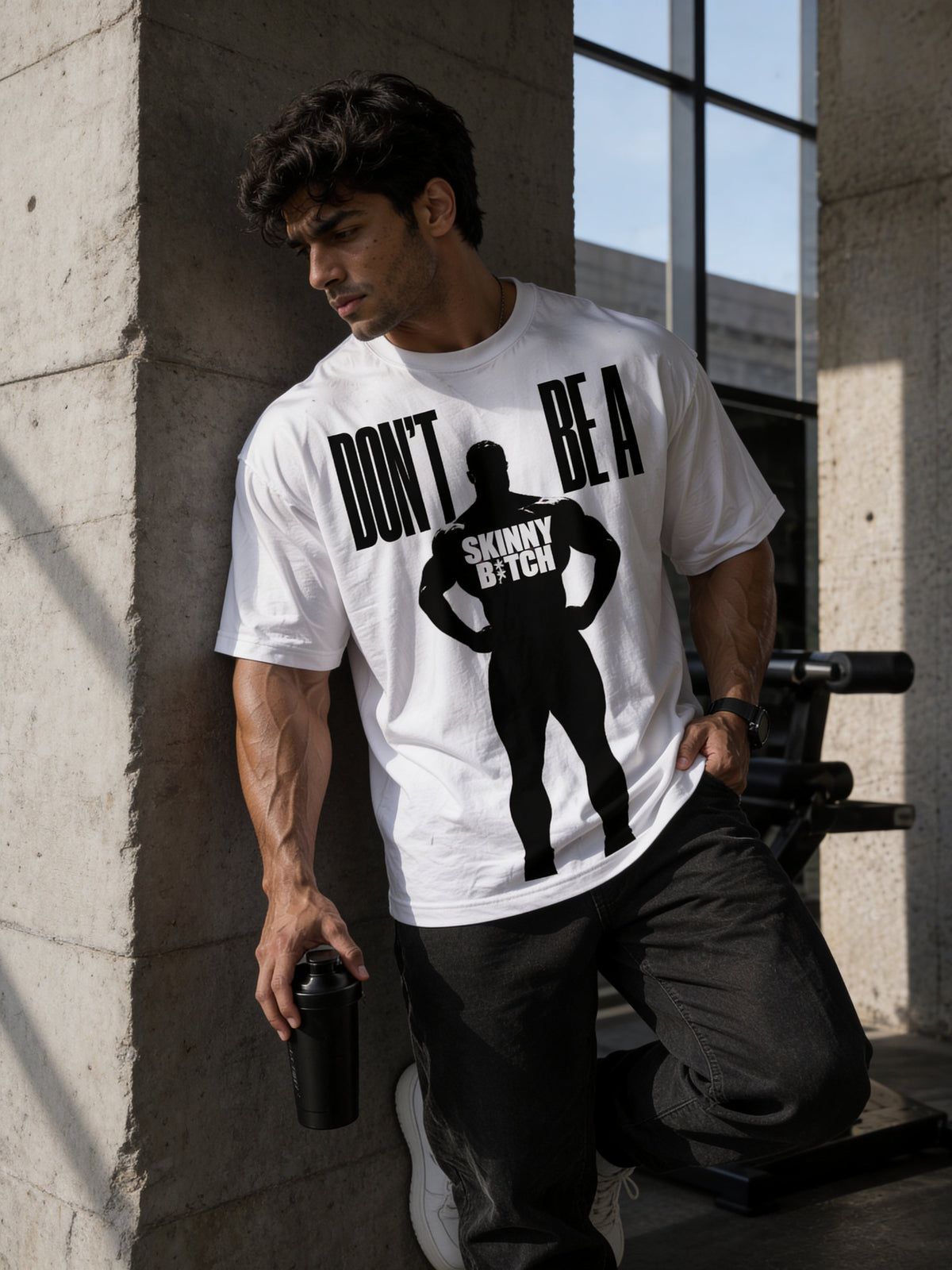 T-Shirt - White - Aint Skinny - Oversized