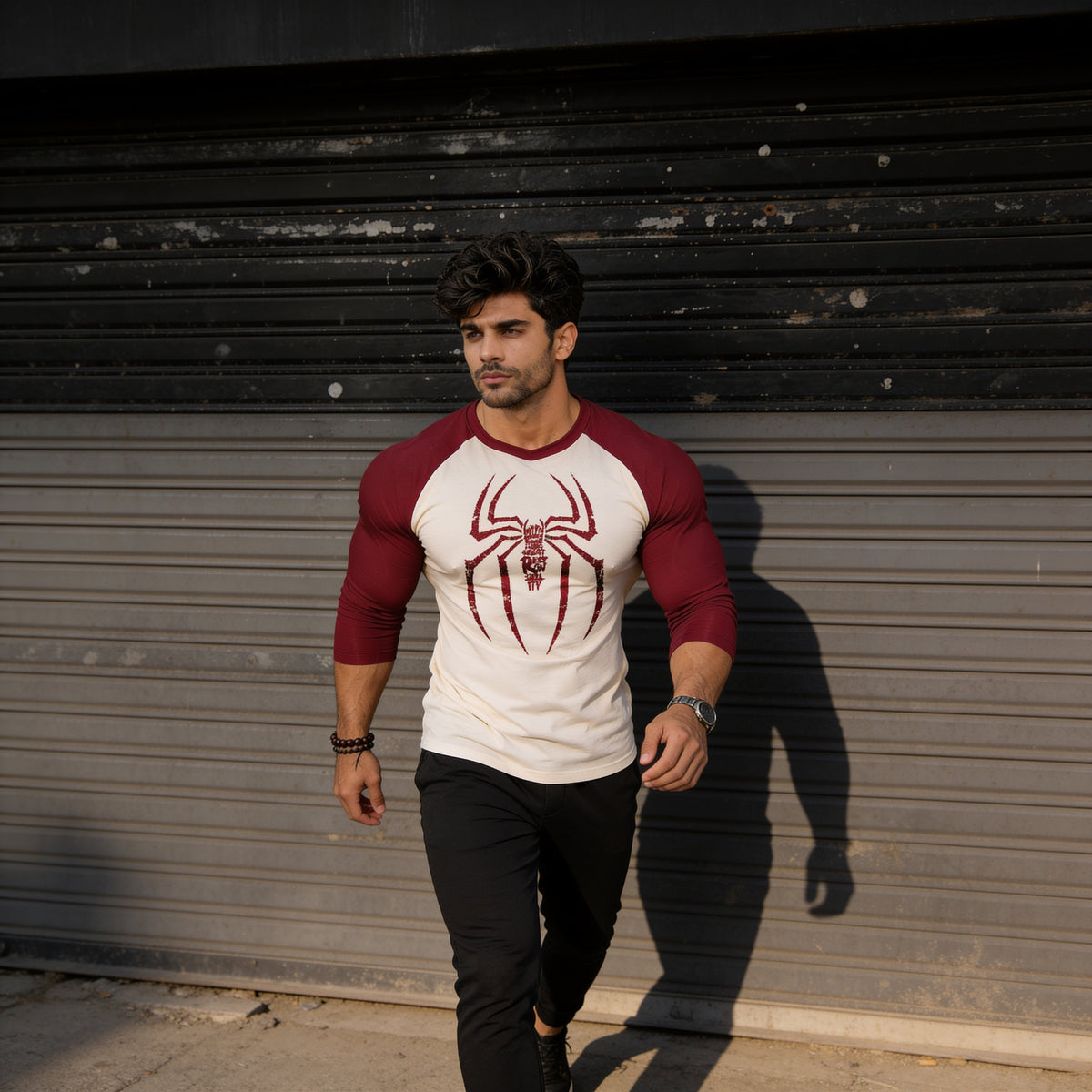Raglan Spiderman - Slim Fit - T-Shirt