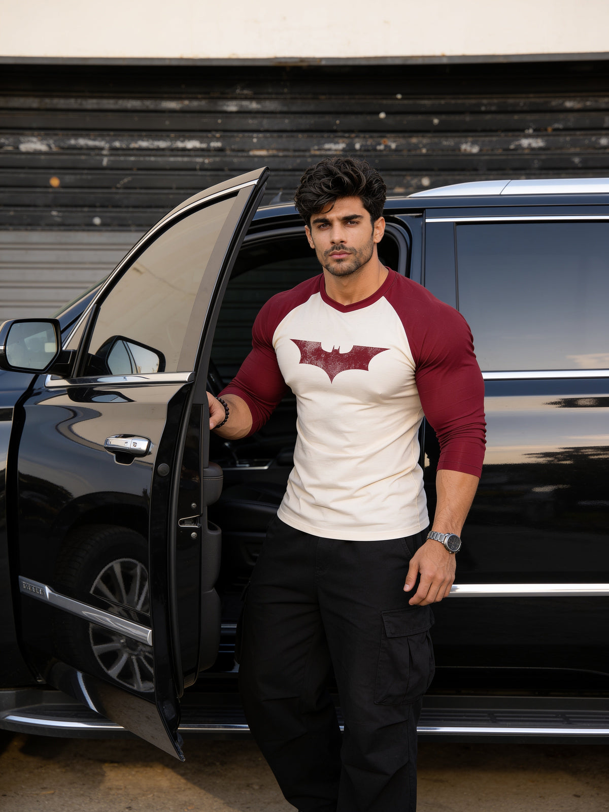 Vintage Bat - Slim Fit - T-Shirt