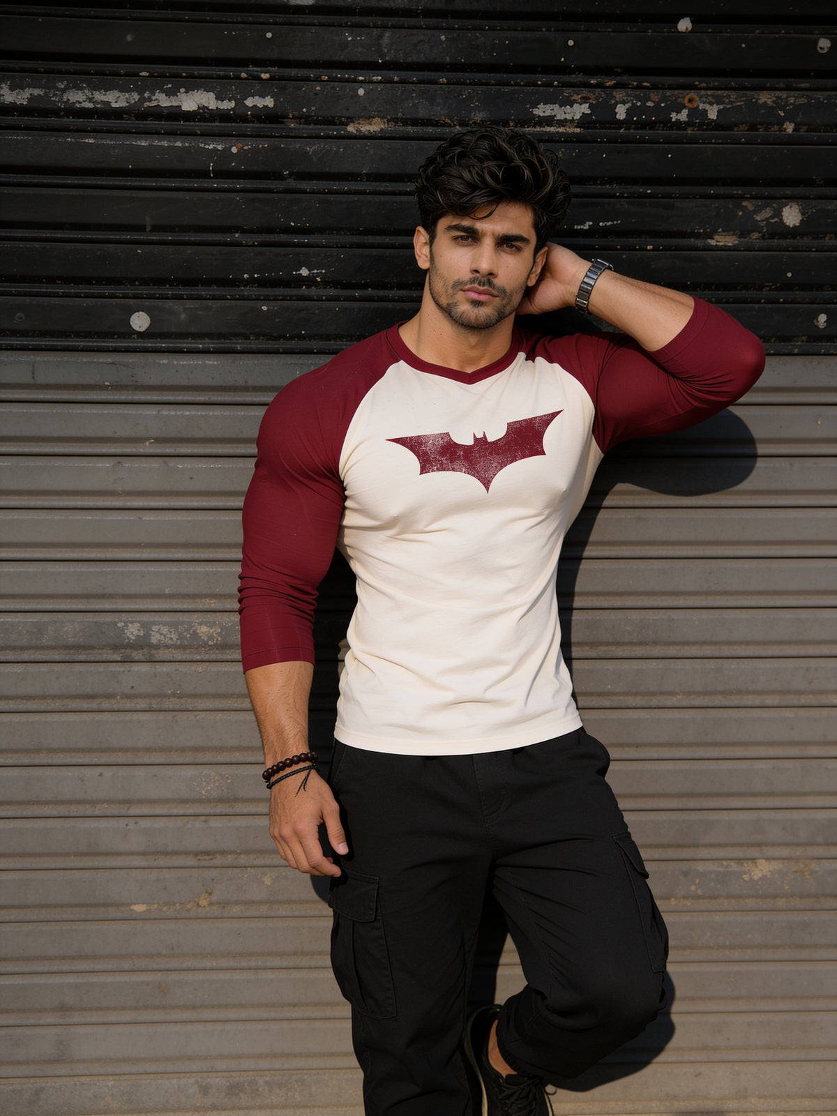 Vintage Bat - Slim Fit - T-Shirt