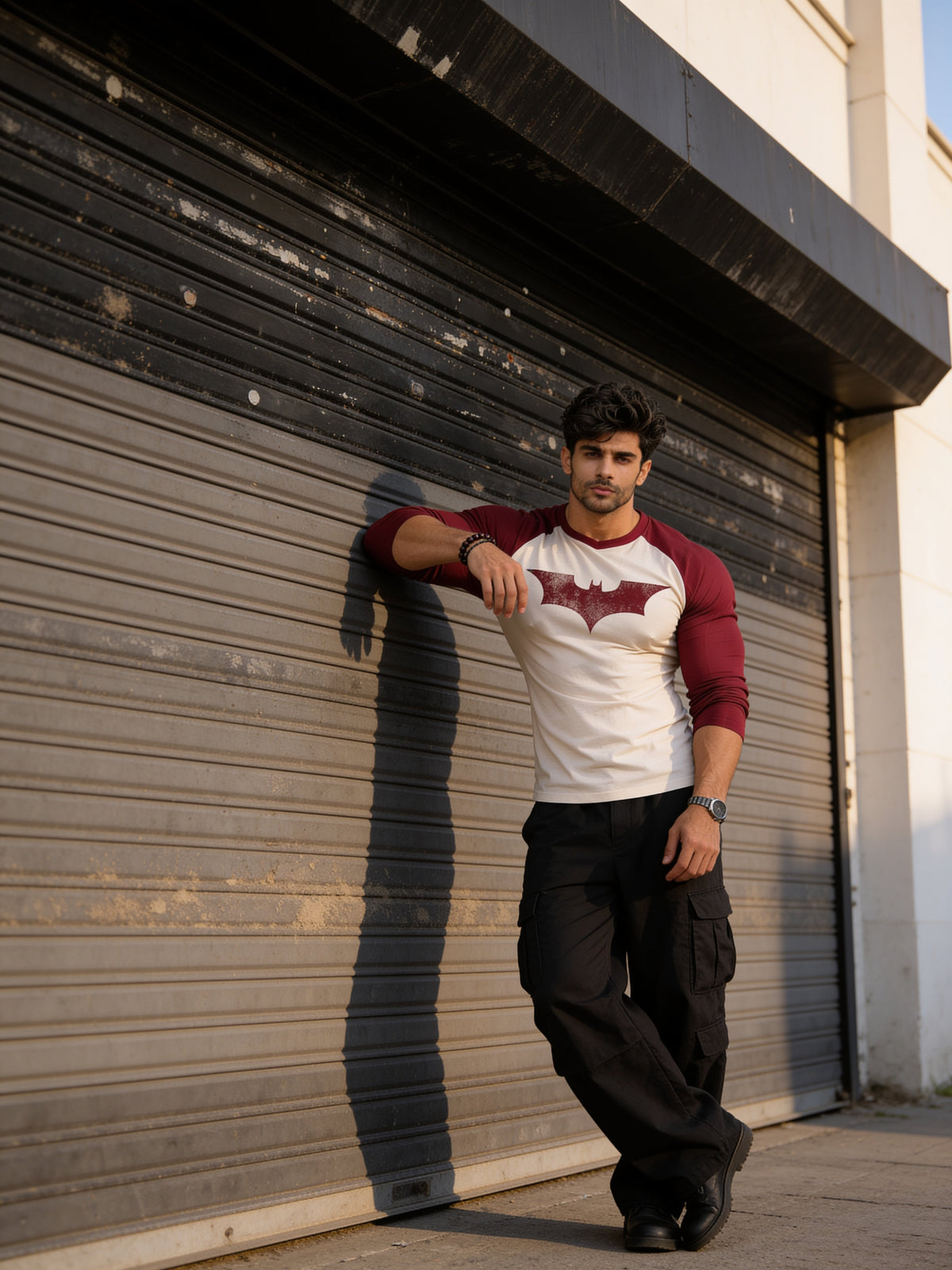 Vintage Bat - Slim Fit - T-Shirt