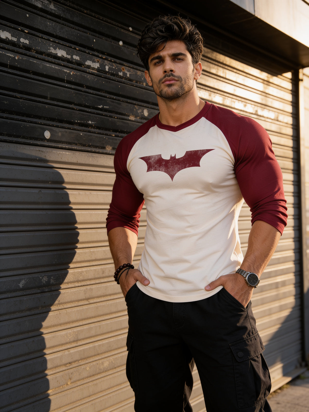 Vintage Bat - Slim Fit - T-Shirt