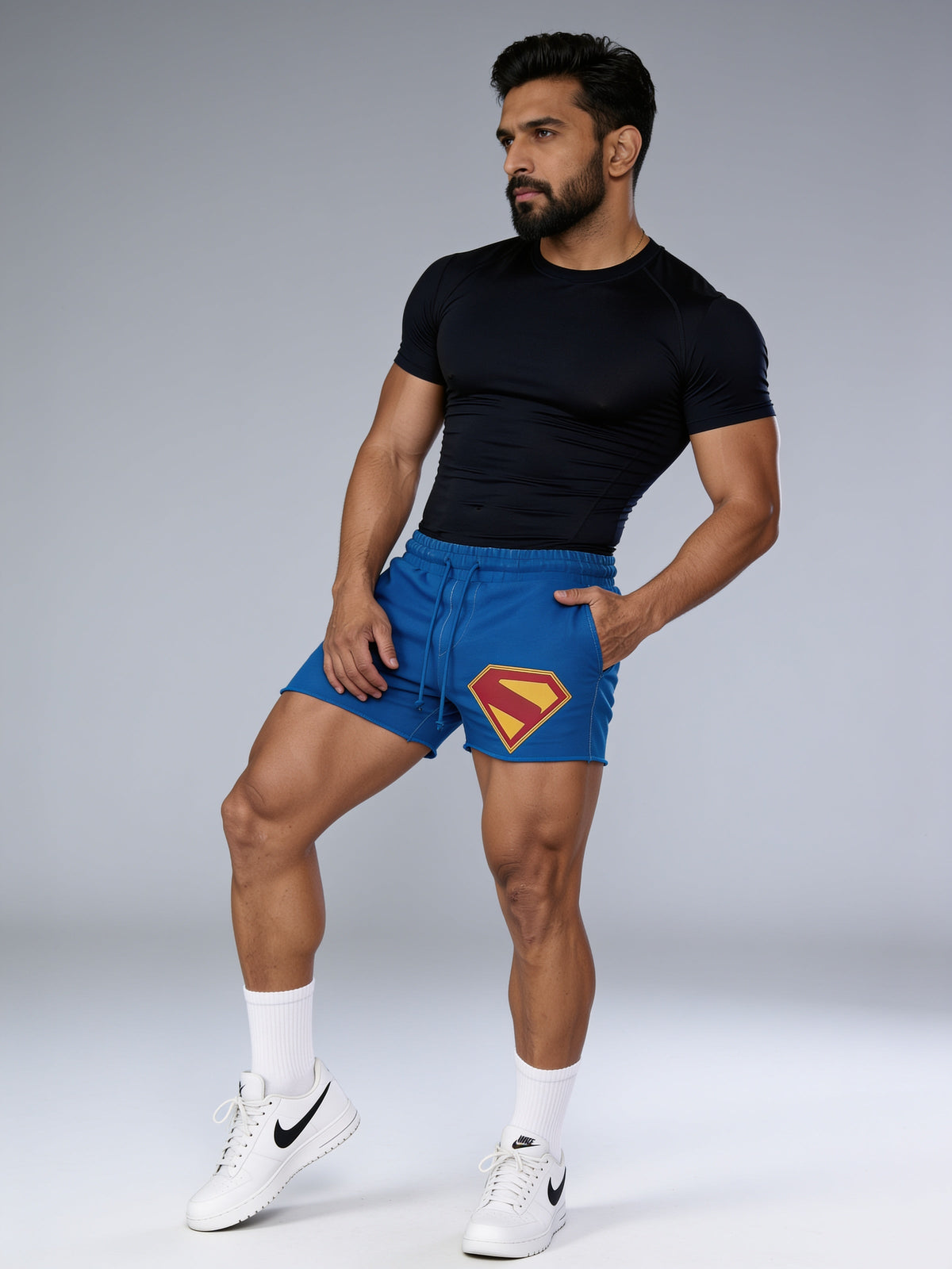 Royal Blue - Super Man - Short Shorts 101